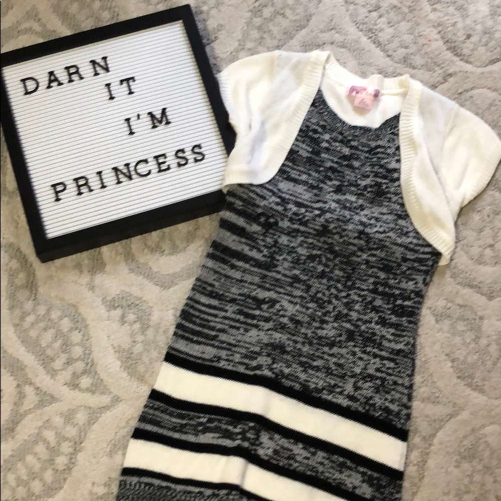 Black/White Sweater Dress